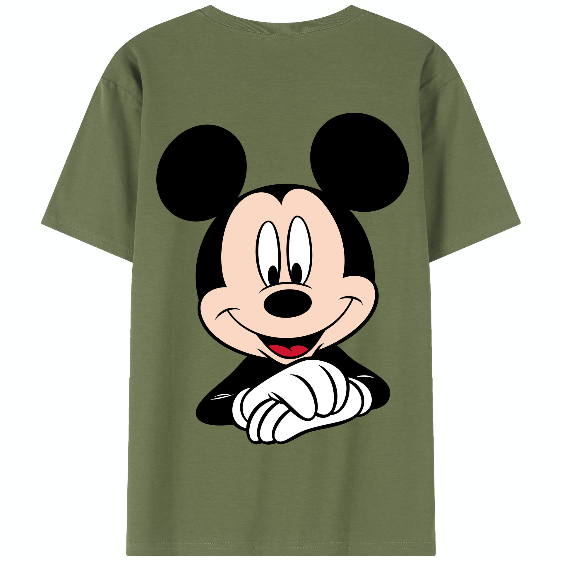 （画像用） ミッキーマウス Mickey Mouse 綿100％半袖Tシャツ（背面プリント）